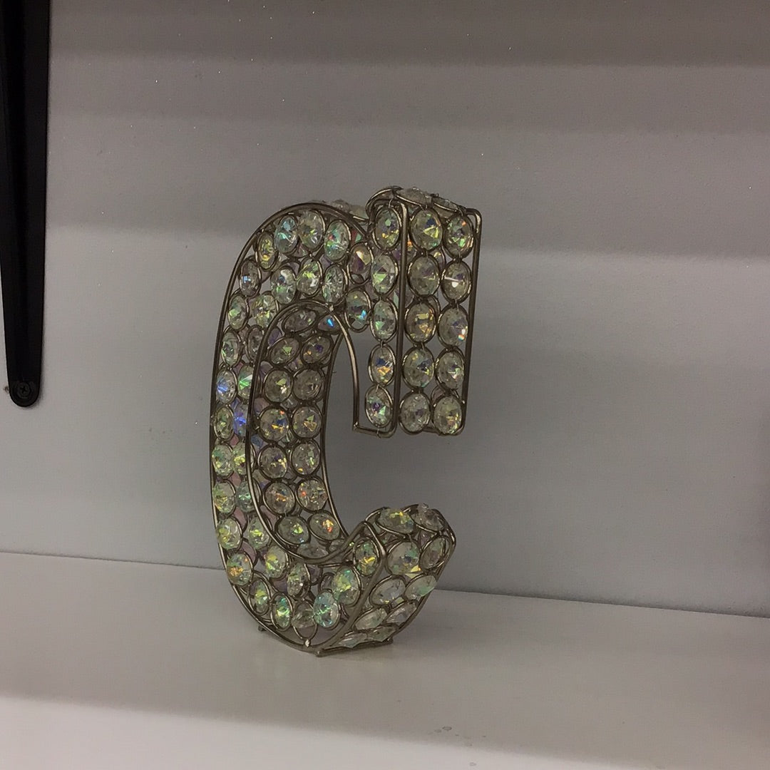 Letter C crystal Decor