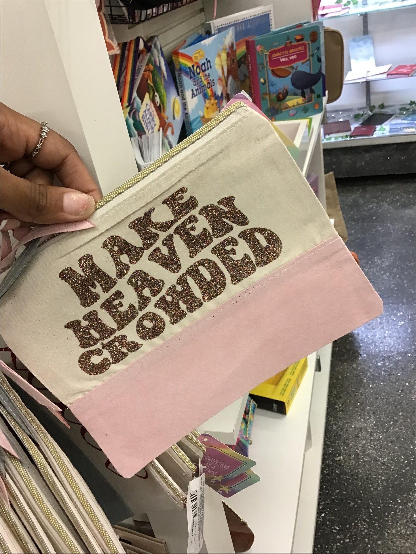 Make heaven crowded bible pouch