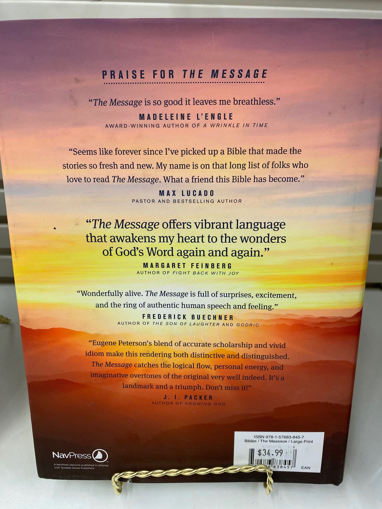 The message Large print Bible