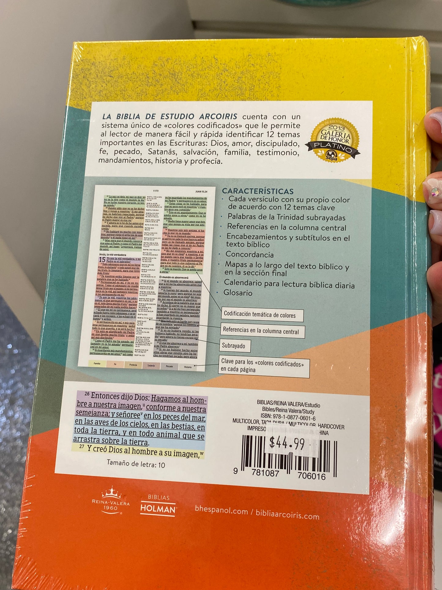 Arcoíris Biblia de estudio