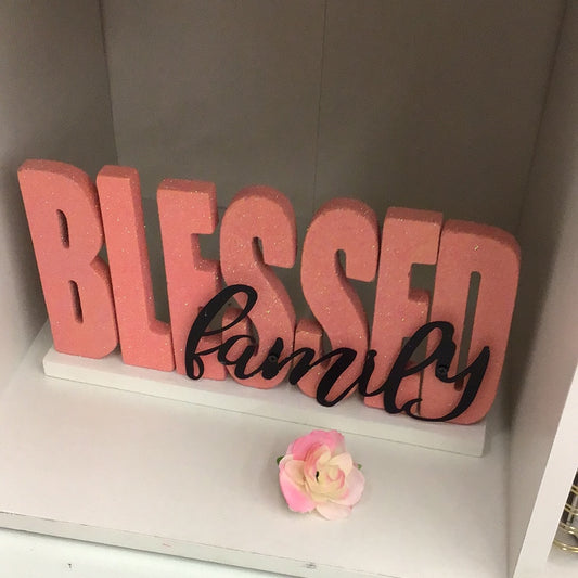 Blessed family home decor