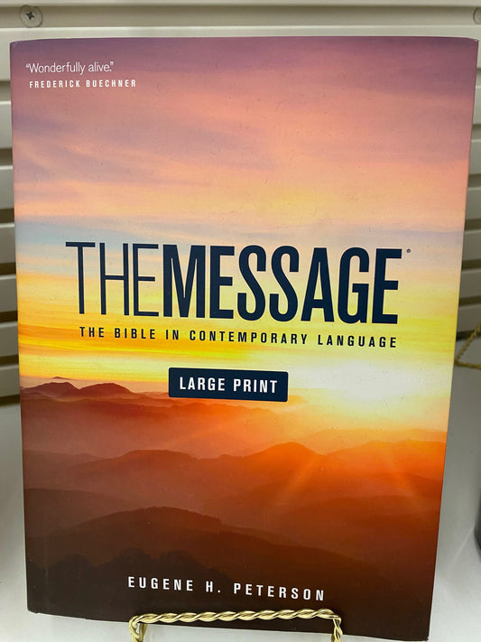 The message Large print Bible