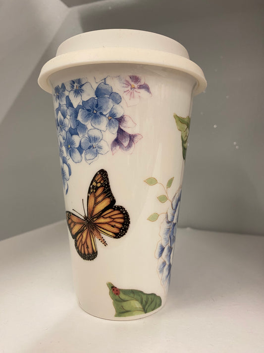 Ceramic butterly mug